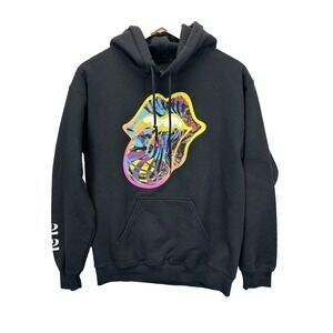 Rolling Stones - Cyberdellic Tongue Line Up Mens M Pullover Hoodie
